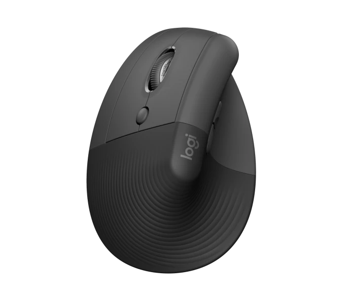 Mouse Bluetooth Logitech Lift Left p/ Zurdos Vertical Ergonómico c/ Logi Bolt Grafito Negro